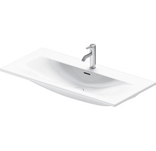 Witte wastafel met kraan