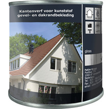 Verf voor kunststof gevel- en dakrandbekleding in een blik