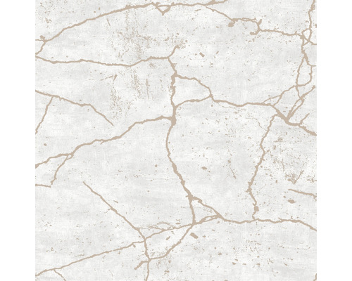 SUPERFRESCO EASY Vliesbehang 104870 Secret Garden Kintsugi grijs Behang met craquelé-dessin voor wanddecoratie