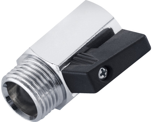 Hoekstopkraan met zwarte greep