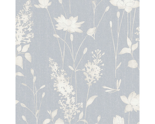 LAURA ASHLEY Vliesbehang 113343 Dragonfly Garden chalk blue