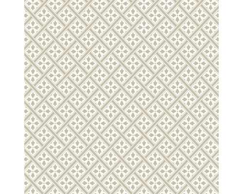 LAURA ASHLEY Vliesbehang 113368 Mr Jones dove grey Patroon met kruisende lijnen en bloemmotieven