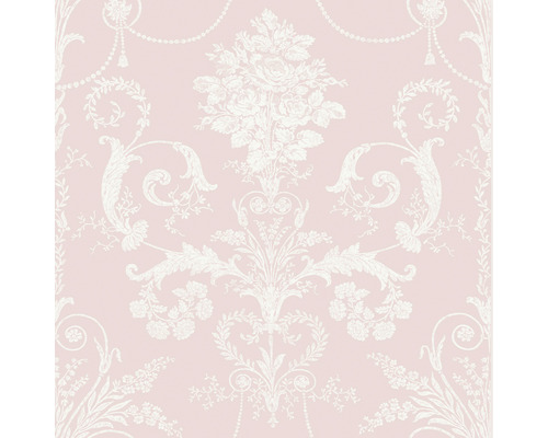 LAURA ASHLEY Vliesbehang 113381 Josette amethyst Behang met bloemmotief