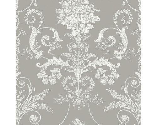 LAURA ASHLEY Vliesbehang 113383 Josette steel Behang met bloemmotief
