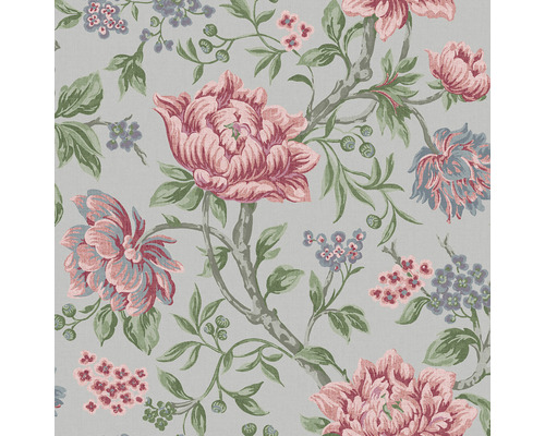 LAURA ASHLEY Vliesbehang 113408 Tapestry floral slate grey