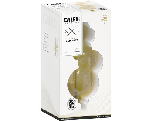 CALEX LED filament lamp XXL Alicante E27/4W goud