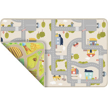 Speelkleed met stads- en boerderijmotieven
