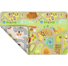 Speelkleed met wegen en boerderijmotieven