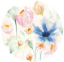Aquarelschilderij met verschillende bloemmotieven