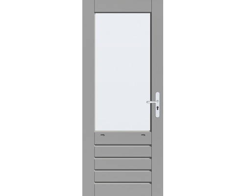 ARON Achterdeur gegrond AAD-HB70 83x201,5 cm, excl. glas & accessoires Glazen deur met handgreep en stijlen