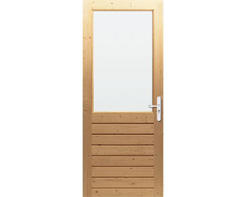 ARON Achterdeur gegrond AAD-V90 83x201,5 cm, excl. glas & accessoires Houten deur met glazen inzet en handgreep