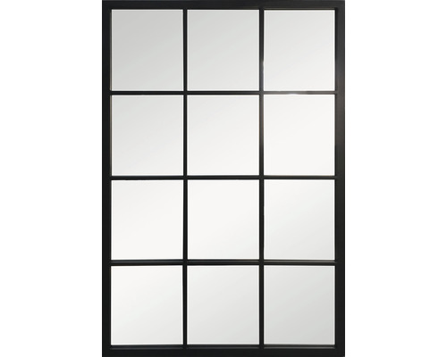 Spiegel raam metaal zwart 60x90 cm