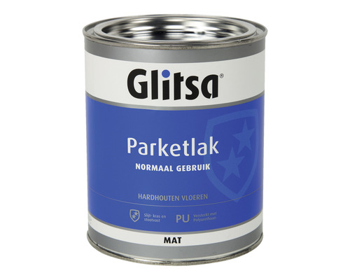 GLITSA Parketlak acryl mat 750 ml Glitsa Parketlak blik voor normaal gebruik en hardhouten vloeren, mat