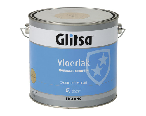GLITSA Vloerlak acryl eiglans antiek grenen 2,5 l Glitsa Vloerlak voor normaal gebruik, geschikt voor zachte houten vloeren