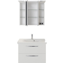Wastafelonderkast met wastafel en spiegelkast voor de badkamer