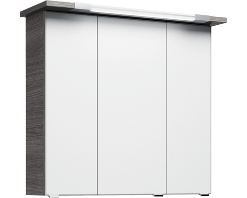 Badkamerkast met drie deuren en verlichting