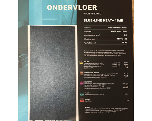 CO-PRO Ondervloer blue-line Heat+ 10dB