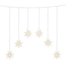 Decoratieve lichtketting met zes sterren voor feestelijke verlichting