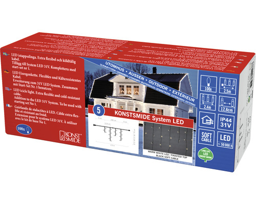 Konstsmide System LED-lichtsnoer in doos