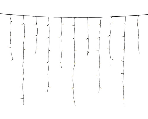 Lichtsnoer met hangende strengen ter decoratie