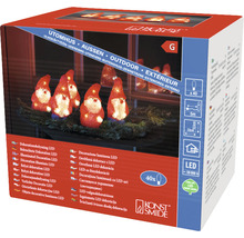 Verpakking van een LED-lichtsnoer met dwergmotieven voor buiten van Konstsmide