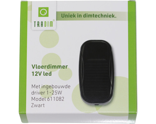 Tradim voetschakelaar 12 volt led in verpakking