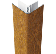 Hoeklat met houten decor
