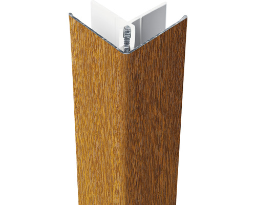 ESCADE Afwerkprofiel buitenhoek aluminium/pvc golden oak, 45x45x3000mm