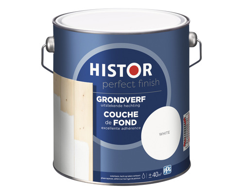 HISTOR Perfect Finish Grondverf wit 2,5 l Histor primer in een blik