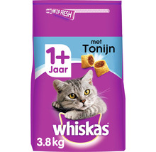 Whiskas kattenvoer met tonijn voor katten vanaf één jaar in een verpakking van 3,8 kilogram