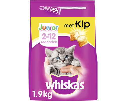 Whiskas Junior kattenvoer met kip, 1.9 kilogram
