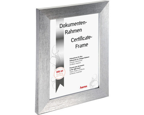 Documentenlijst voor certificaten in DIN A4-formaat
