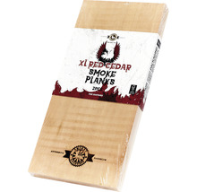 Verpakking met twee cederhouten rookplanken