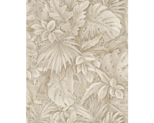 MARBURG Vliesbehang 33307 Botanica bladeren beige Behang met tropisch plantenmotief