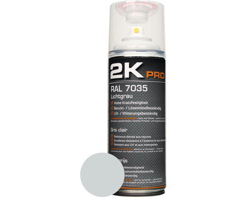 KWASNY 2K Pro spuitlak glans lichtgrijs (RAL7035) 400 ml