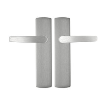 AXA Deurkruk paar Curve Klik met kruk Curve op blindschild aluminium F1