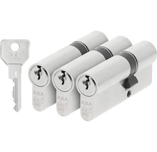 Drie AXA deurcilinders met sleutel en SKG twee sterren keurmerk