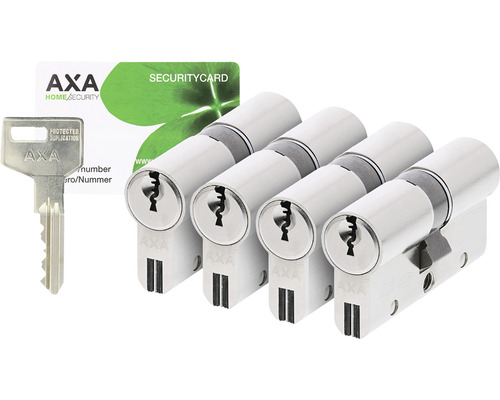 AXA Dubbele veiligheidscilinder 7261 Xtreme Security 30-30, 4 stuks