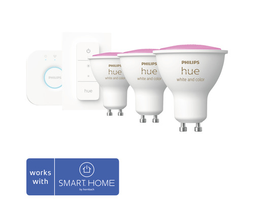 PHILIPS Hue White and Color Ambiance starterset GU10 *Nu tot €50 cashback*