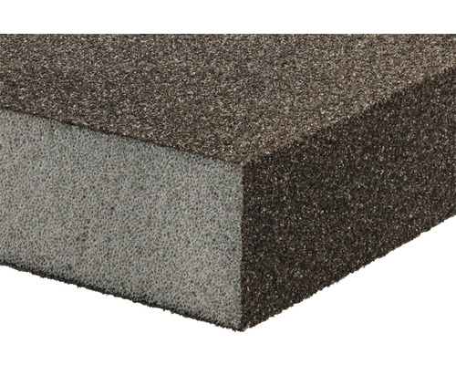 Schuurpad van schuurpapier en schuim