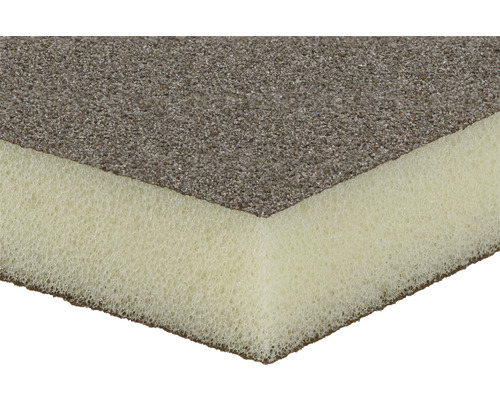 Geluiddempende schuimplaat met gestructureerd oppervlak