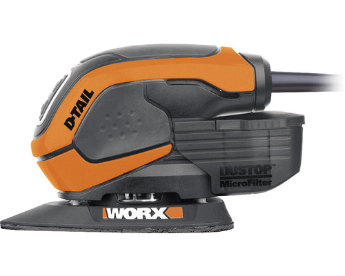 WORX detailschuurmachine met stofafzuiging