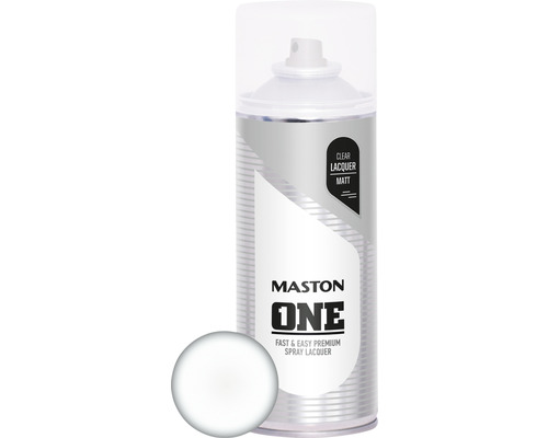MASTON One spuitlak mat transparant 400 ml Maston One blanke lak matte spuitlak