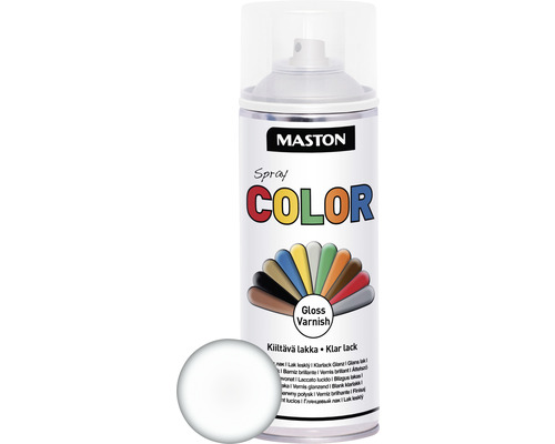 MASTON Color spuitlak glossy varnish 400 ml Spuitverf blanke lak van Maston