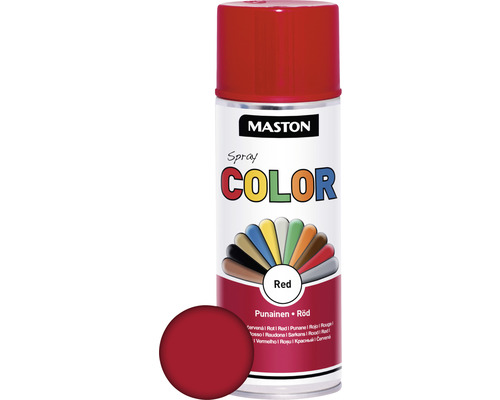 MASTON Color spuitlak glans rood 400 ml