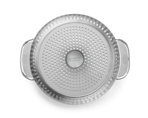 Roestvrijstalen groentemand met Weber Logo