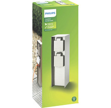 Philips buitenstopcontactzuil van roestvrij staal voor de tuin