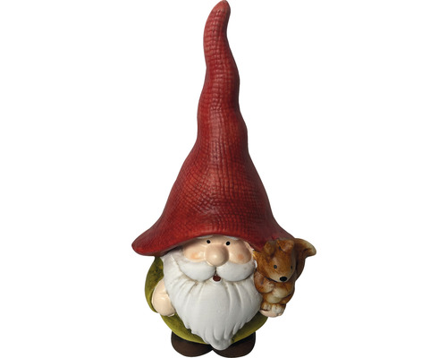 Tuinkabouter met eekhoornfiguur