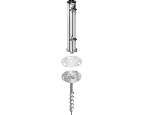 Metalen grondanker met grondpen