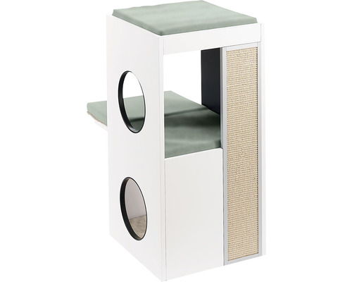 Katzenhuis met krabvlak en kussen